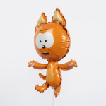 Шар с клапаном (17''/43 см) Мини-фигура, Котенок Котэ, 5 шт. в уп., 20133