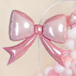 Шар (41''/104 см) Фигура, Бант, Розовый, 1 шт. в уп., 25439-P