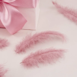 Перья, Премиум, Пыльная роза, 12-15 см, 30 шт., 6015541