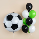Шар 3D (50''/127 см) Сфера, Футбольный мяч, 1 шт. в уп., 27484