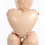 Шар (19''/48 см) Сердце, Мистик, Тон, Сатин, 1 шт., 222155