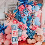 Шар 3D (26''/66 см) Звезда, Составная, Розовое Золото, 1 шт. в уп., 60040