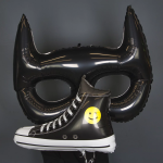 Шар (36''/91 см) Фигура, Маска, Черный, 1 шт. в уп., 35867-P