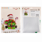 Шар (28''/71 см) Фигура 3D, Дед Мороз с подарком, 1 шт. в уп., 26814