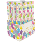 Пневмохлопушка (12/30 см), Воздушные шары, Звезды фольга и круги тишью, Золото, 1 шт., 723037