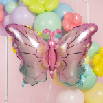 Шар (32''/81 см) Фигура, Нежная бабочка, Розовый, Градиент, 1 шт. в уп., 24767P