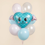 Шар (35''/89 см) Сердце, Вау, 1 шт. в уп., 943975