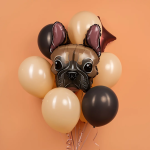 Шар (28''/71 см) Фигура, Бульдог, 1 шт., 24046