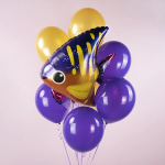 Шар (25''/64 см) Фигура, Тропическая рыбка, 1 шт., 901885