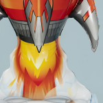 Шар 3D (51''/130 см) Фигура на подставке, Ракета, 1 шт. в уп., 23562