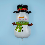 Шар (31''/79 см) Фигура, Снеговик в шляпе, 1 шт. в уп., 21990P