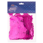 Конфетти фольга Звезда, Фуксия, Металлик, 2,5 см, 50 г., 6015358