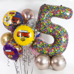 Шар (34''/86 см) Цифра, 5 Game Party, 1 шт. в уп., 501555