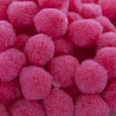 Декоративное украшение Помпончики, 2,5 см. Фуксия, 100 шт., 710-202