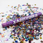 Пневмохлопушка (12/30 см), Звезды фольга, Ассорти, 1 шт., 823107