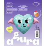 Шар (35''/89 см) Сердце, Вау, 1 шт. в уп., 943975