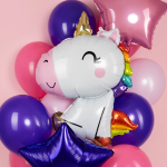 Шар (35''/89 см) Фигура, Милый единорог, 1 шт., 26307