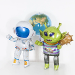 Шар (30''/76 см) Фигура 3D, Космонавт, 1 шт. в уп., 19930