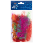 Перья, Премиум, Яркое ассорти, 12-15 см, 30 шт., 6015513