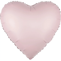 Шар (30''/76 см) Сердце, Розовый, Сатин, 1 шт. в уп., 27494