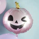 Шар (22''/56 см) Фигура, Тыква на Хэллоуин, Розовый, 1 шт., G72110