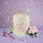 Свечи Яркое ассорти/Золото, Металлик, 0,55*9,5 + 1 см, 8 шт. с держат., 630261