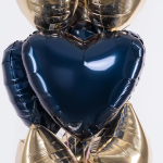 Шар (19''/48 см) Сердце, Сапфир, 1 шт., 227990