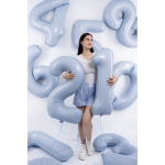 Шар (40''/102 см) Цифра, 1 Slim, Небесный, 1 шт. в уп., 941117