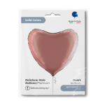 Шар (36''/91 см) Сердце, Розовое Золото, Голография, 1 шт. в уп., 360P04RHRG-P