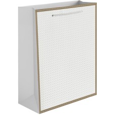 Пакет подарочный, 210гр, Золотой кант, Дизайн №4, Белый, 32*26*10 см, 1 шт., 504930