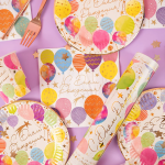 Пневмохлопушка (12/30 см), Воздушные шары, Звезды фольга и круги тишью, Золото, 1 шт., 723037