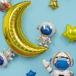 Шар 3D (27''/69 см) Фигура на подставке, Космонавт, 1 шт. в уп., 23843