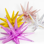 Шар 3D (23''/58 см) Звезда, Объемная, Розовое Золото, 1 шт., 60048