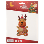 Шар 3D (38''/97 см) Фигура на подставке, Новогодний олень, 1 шт. в уп., 26877