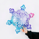 Шар (26''/66 см) Фигура, Волшебная снежинка, Градиент, 1 шт. в уп., 23136P