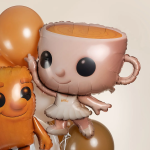 Шар (22''/56 см) Фигура, Балерина Капучино, 1 шт. в уп., L275