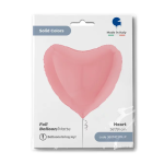 Шар (36''/91 см) Сердце, Светло-розовый, Макарунс, 1 шт. в уп., 360M03PK-P