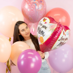 Шар 3D (24''/61 см) Сердце, Люблю тебя, Мама, 1 шт., 23469