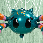 Шар (25''/64 см) Фигура 3D, Яркий паучок, 1 шт. в уп., 25003