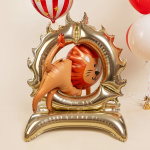 Шар 3D (44''/112 см) Фигура на подставке, Цирк, Смелый лев, 1 шт. в уп., 27154