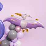 Шар (35''/89 см) Фигура, Динозавр Птеродактиль (надув воздухом), Сиреневый, 1 шт., 25056