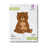 Шар (29''/74 см) Фигура, Лесной Медведь, 1 шт. в уп., 35976-P