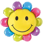 Шар с клапаном (17''/43 см) Мини-цветок, Разноцветный, 1 шт., 17260