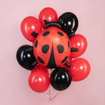 Шар (34''/86 см) Фигура, Божья коровка, Сатин, 1 шт., 27489