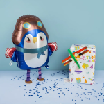 Шар 3D (24''/61 см) Ходячая Фигура, Пингвиненок Пилот, 1 шт. в уп., GPW07-P