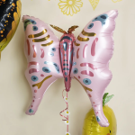 Шар (36''/91 см) Фигура, Бабочка, Розовый, 1 шт., 23514