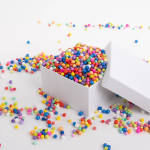 Шарики пенопласт, Ассорти, 6-8 мм, 10 гр., 521321