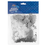 Конфетти фольга Звезда, Серебро, Хром, 1,5 см, 50 г., 6015354
