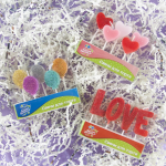 Свечи Буквы LOVE, Красный, с блестками, 2,3*3,9 см, 1 шт. с держат., 802726