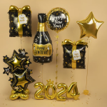 Шар 3D (42''/107 см) Фигура на подставке, Звезды Люкс, 1 шт. в уп., 23573